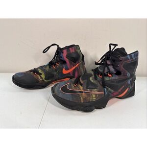 Size 9- Nike LeBron 13 'Akronite' Basketball Shoes - Multicolor READ